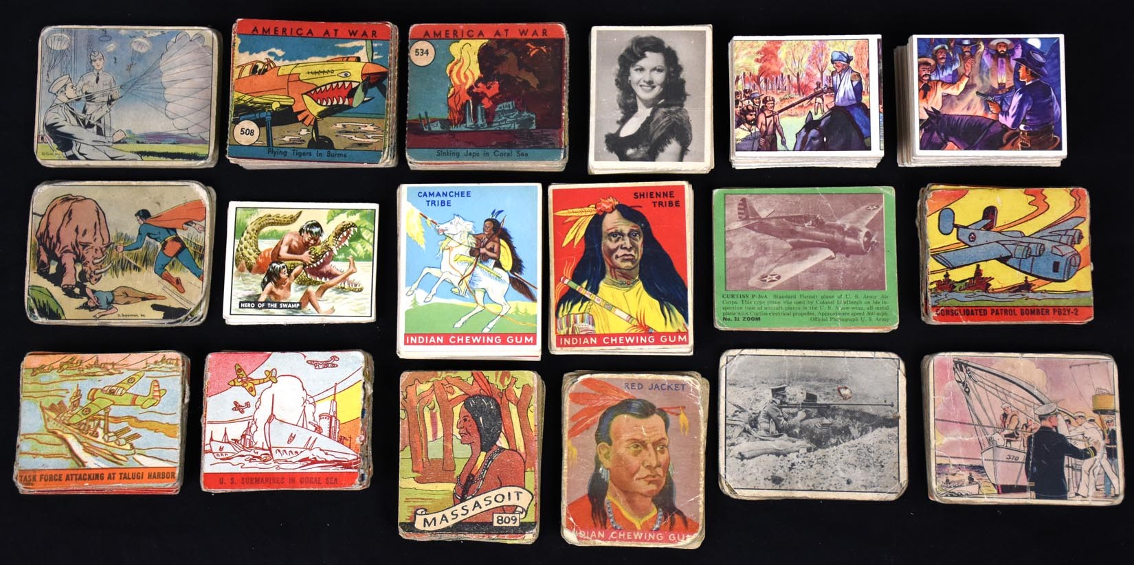Baseball and Trading Cards - 1930s-50s Non-Sports Collection w/Near-Complete Sets & Superman (12 Different Sets)