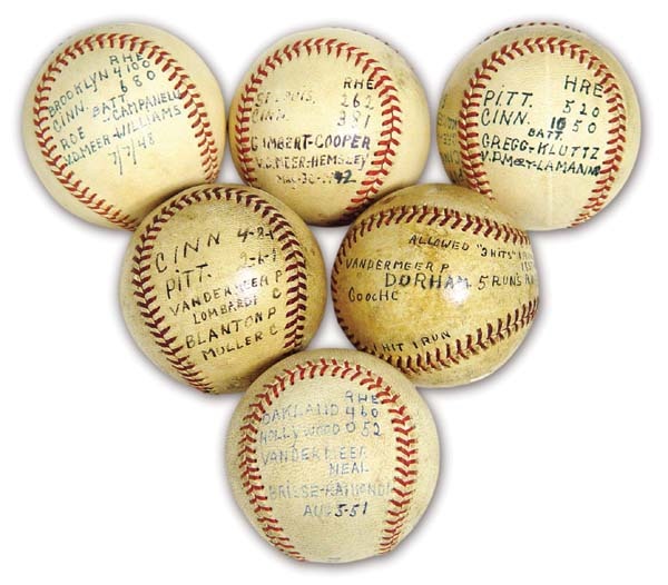 Game Used Baseballs Past Sports and Collectible Auctions