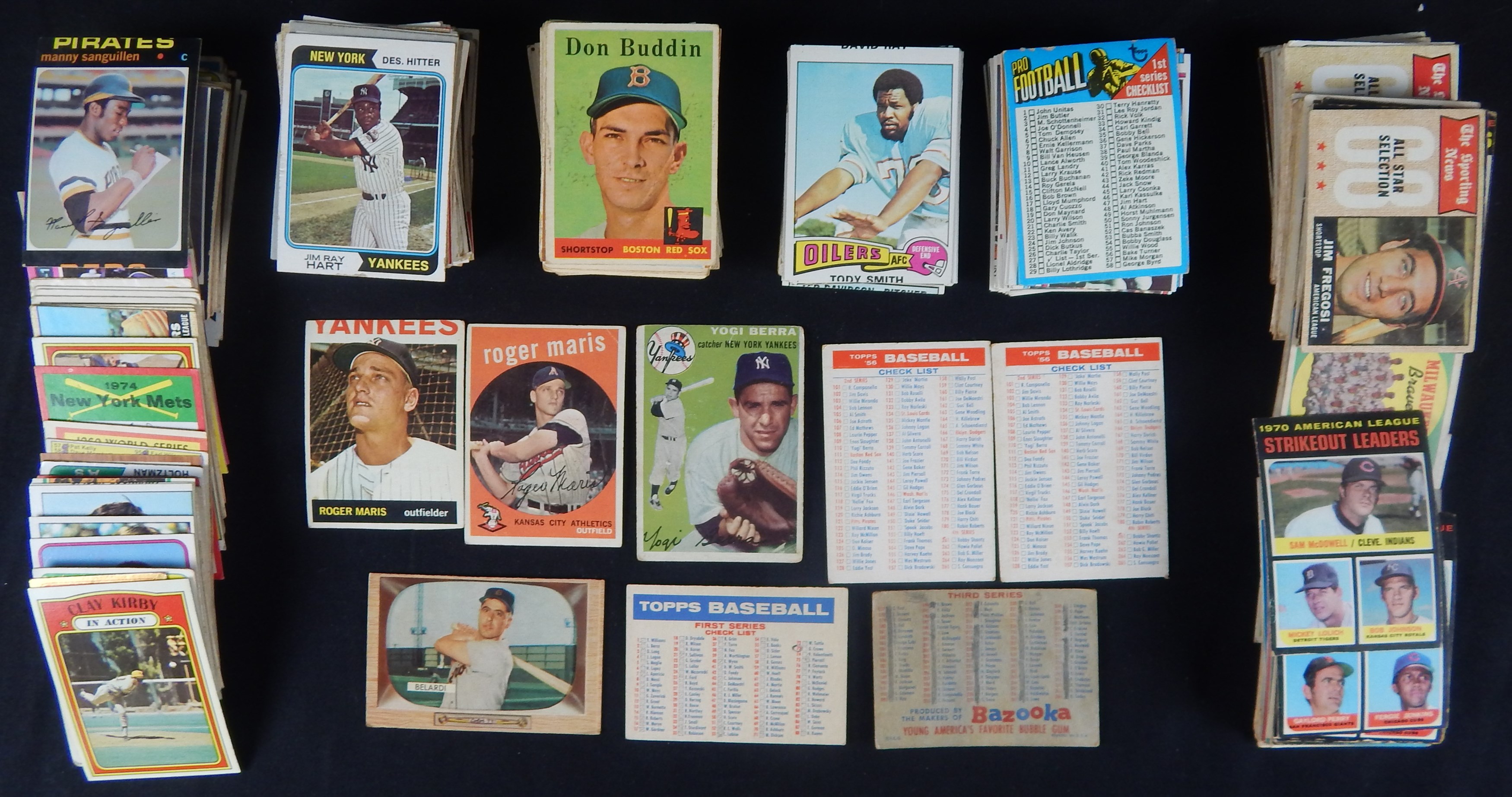 Baseball and Trading Cards - 1950s-1970s Multi Sport Lot of 350+ cards with some stars