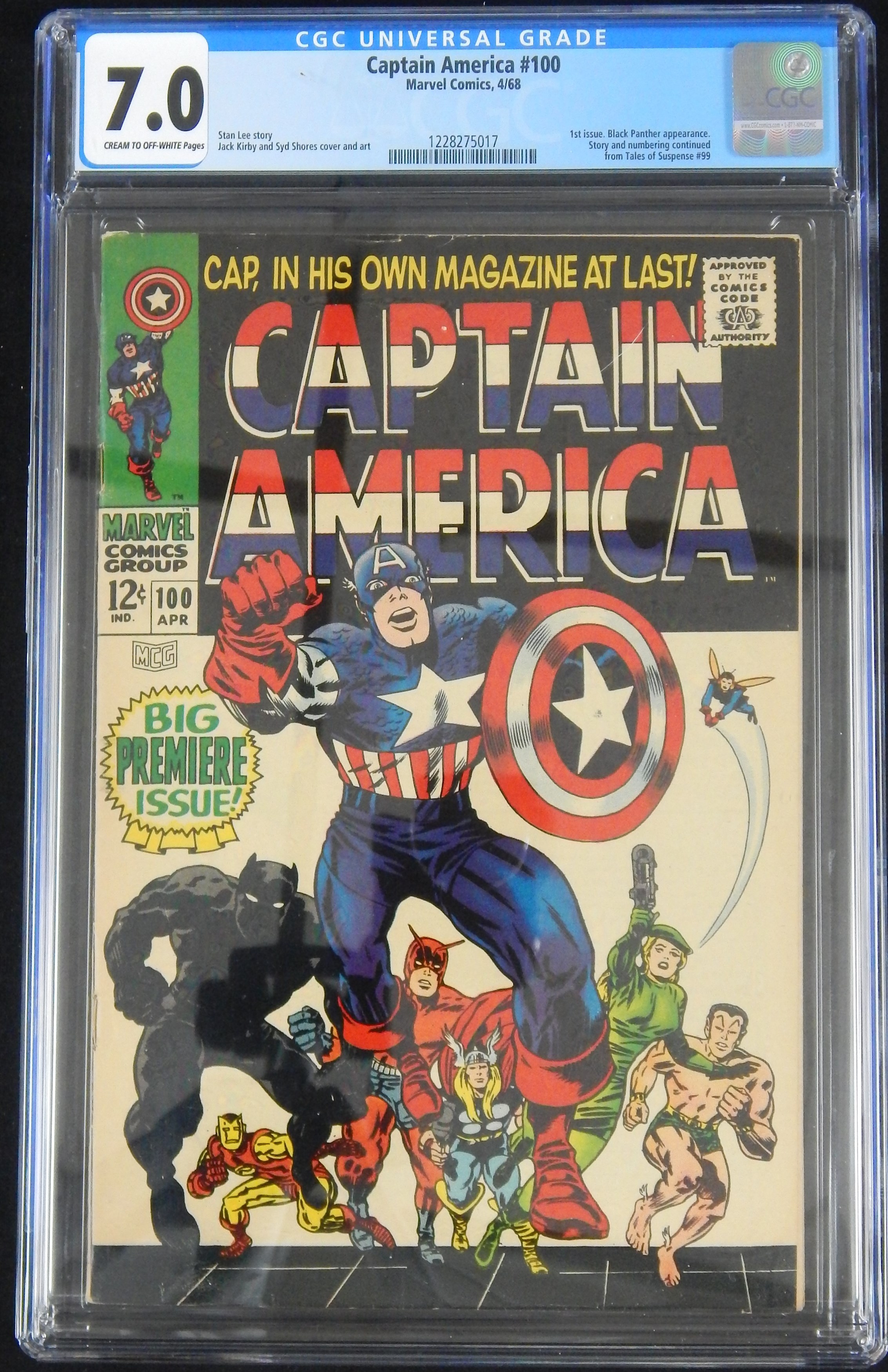 Comics - Captain America #100 CGC 7.0