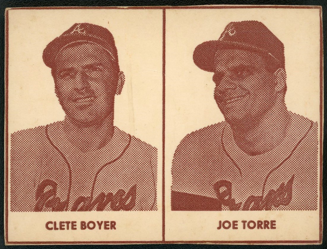 Baseball and Trading Cards - 1967 F114 Irvingdale Dairy Panel with Joe Torre - Rare!