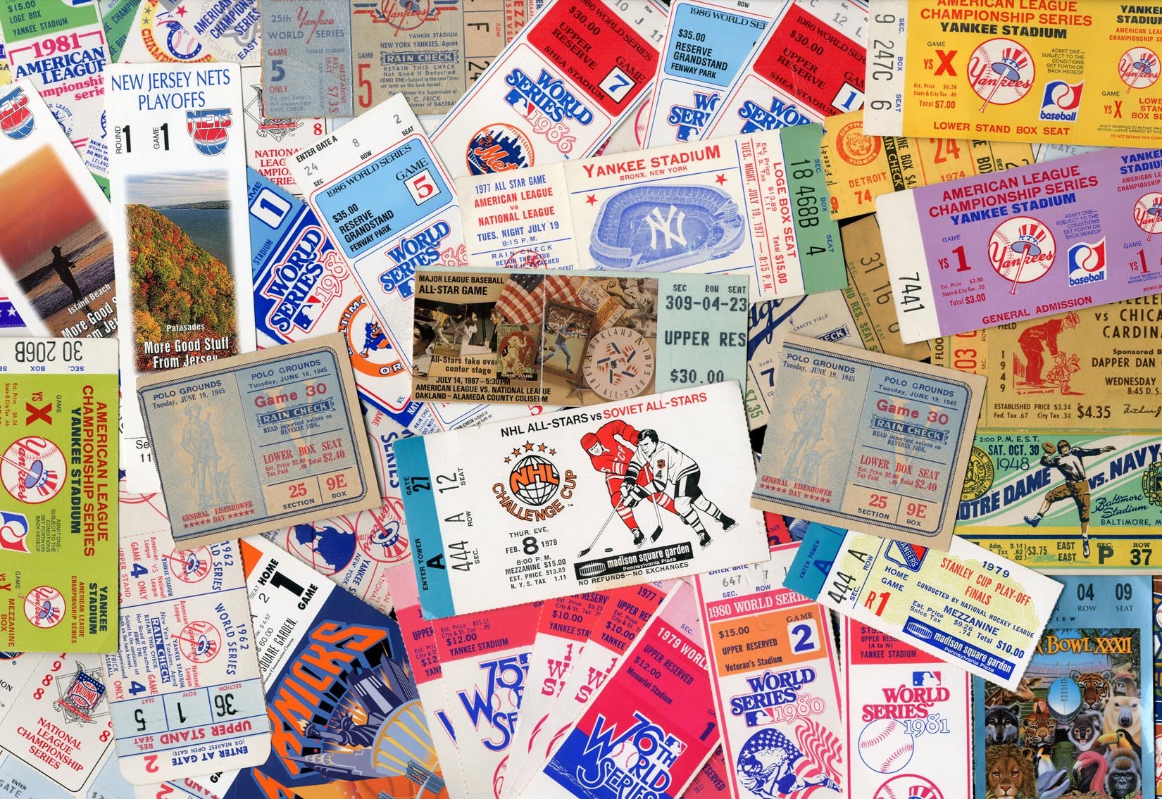 - 1940s-90s World Series, Super Bowl, All-Star Game and More Ticket Collection (75+)