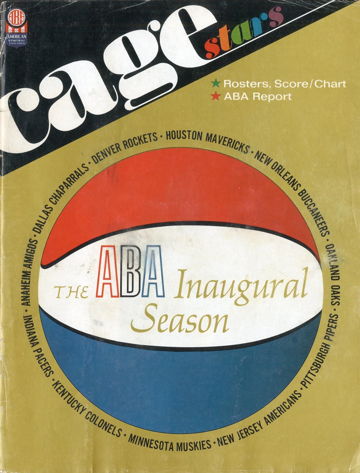 - First Ever ABA Basketball Game Program (Amigos vs. Oaks)