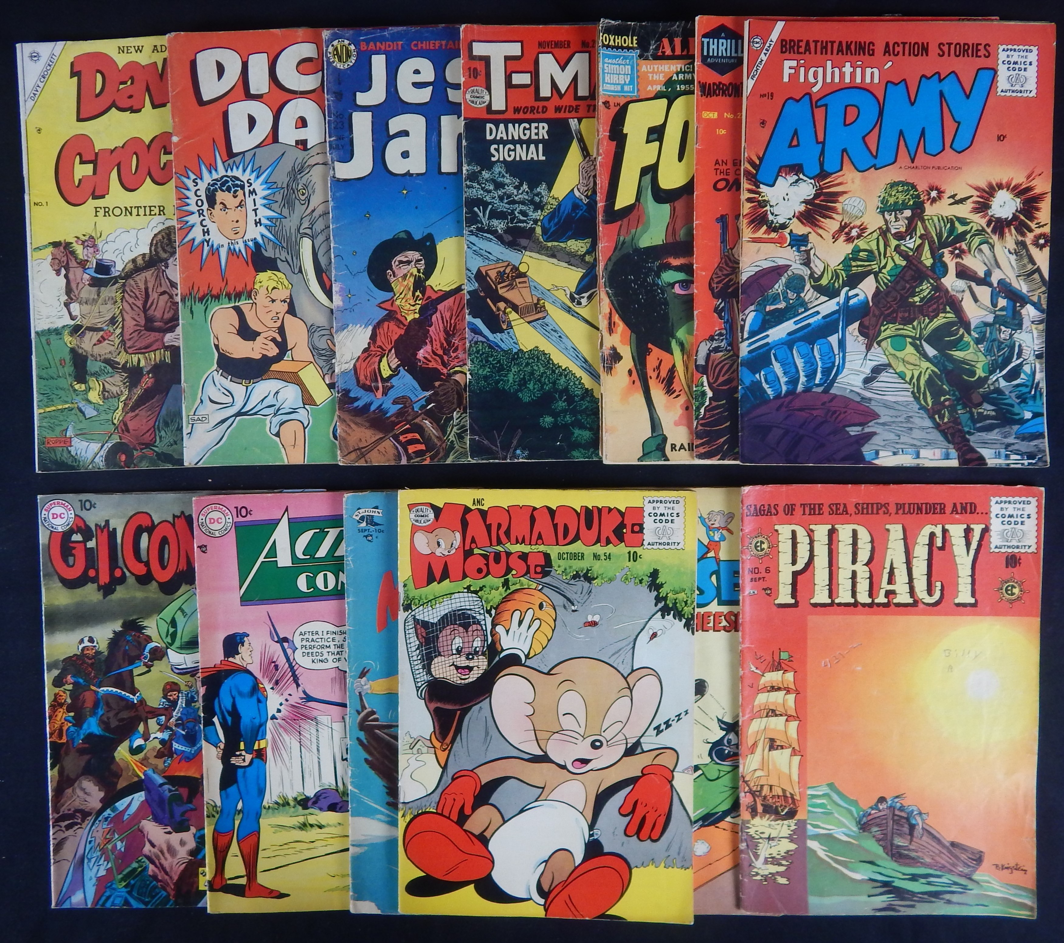 - 1940s-60s Golden Age Comic Book Collection w/Simon & Kirby (13)