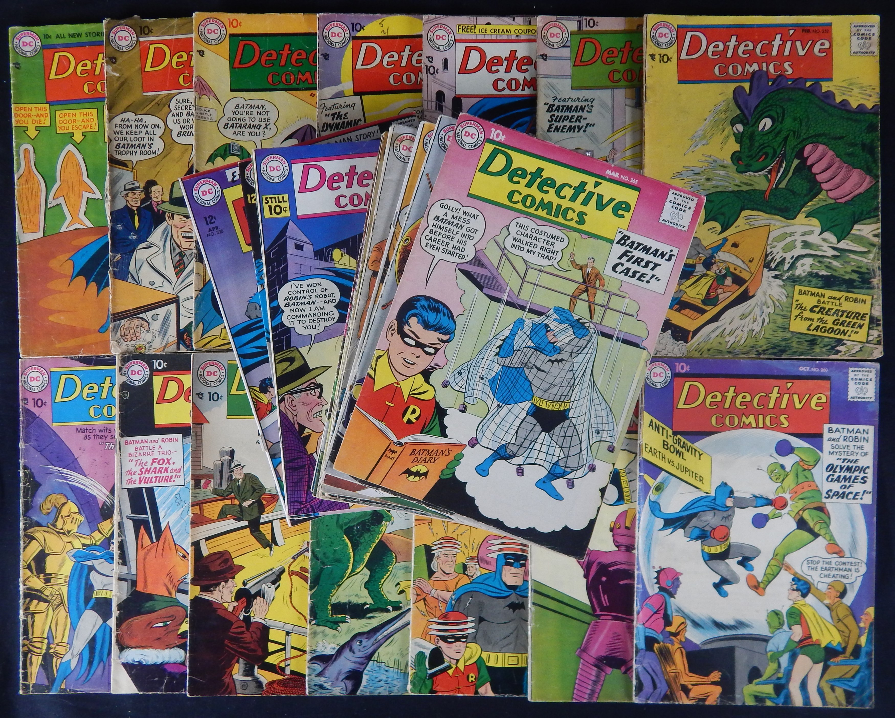 Comics - 1957-65 Detective DC Comics (36) - Fresh Original Owner Collection  ​