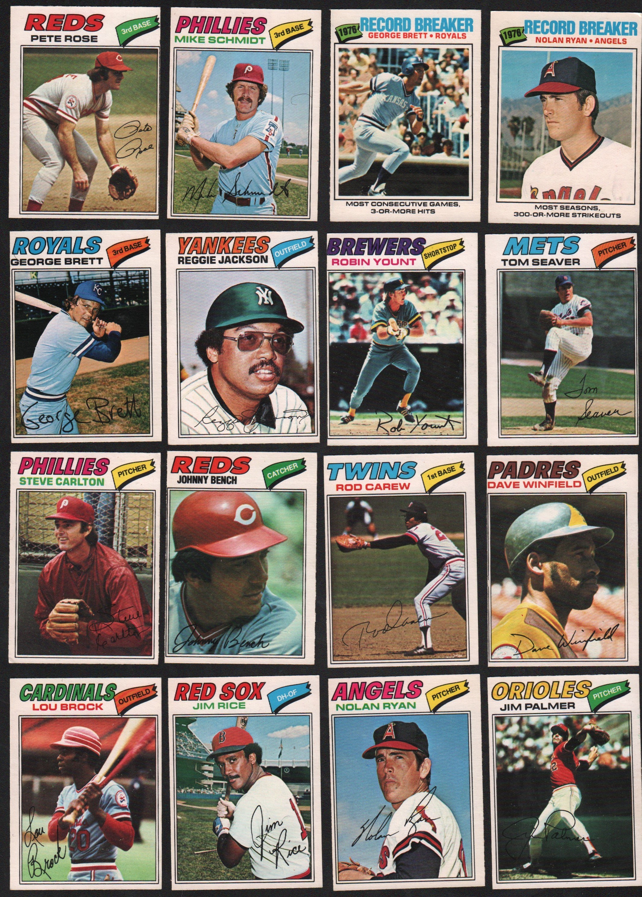 1977 O-Pee-Chee Baseball Complete Set of 264 Cards