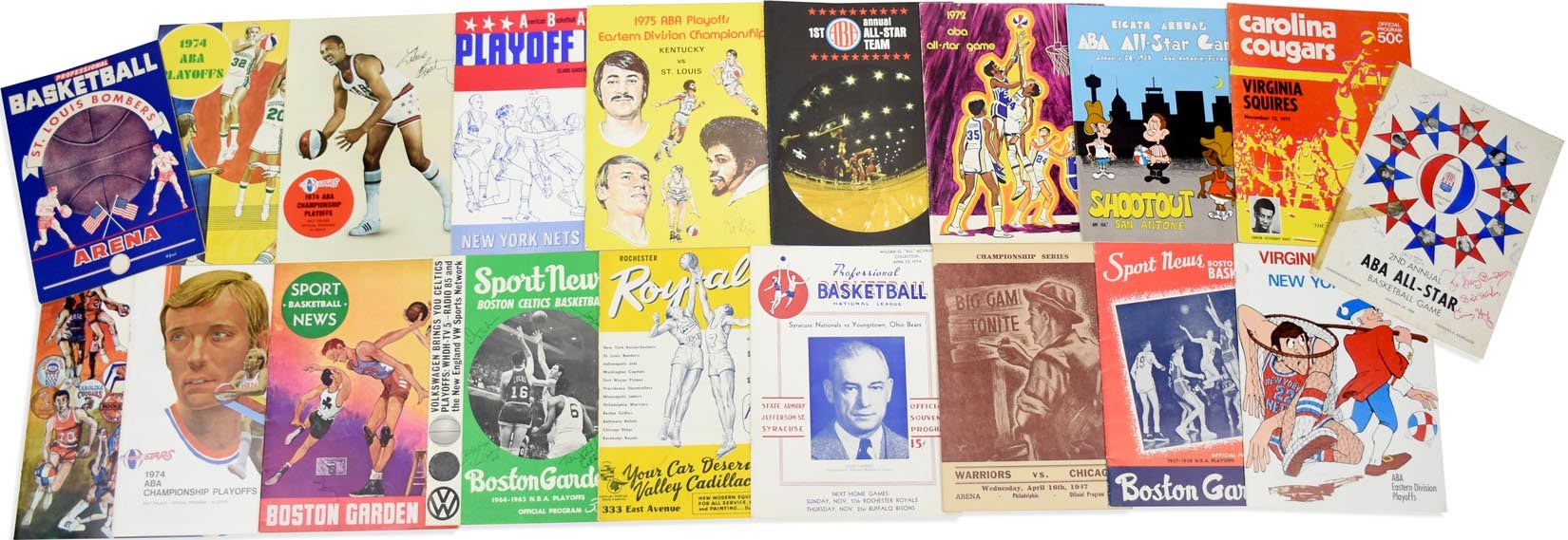 - 1930s-60s Basketball Program Collection w/Important Games (125+)