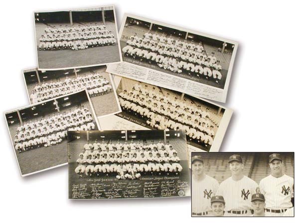 NY Yankees, Giants & Mets - 1940's-60's New York Yankees Oversized Photograph Collection (17)