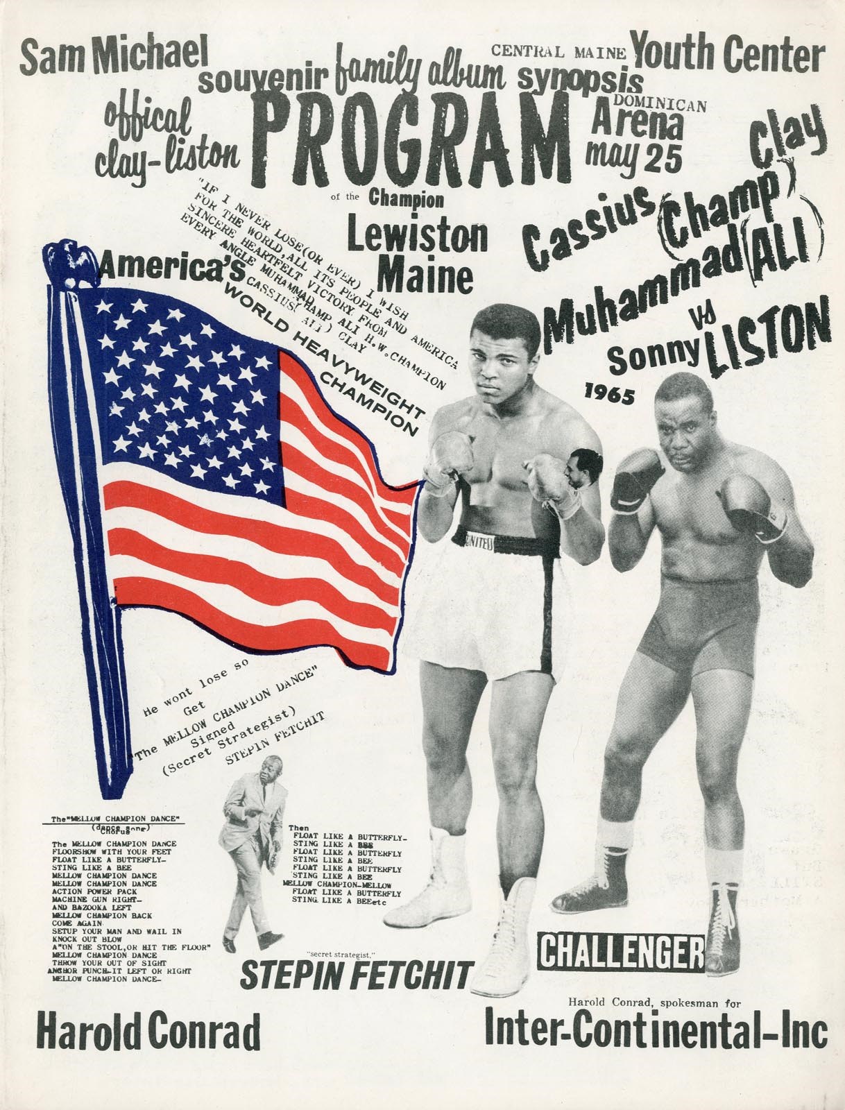 - 1965 Muhammad Ali vs. Sonny Liston II On-Site Program