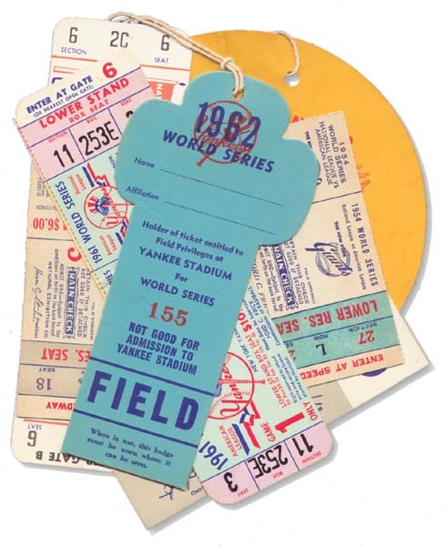 NY Yankees, Giants & Mets - New York City Baseball Tickets and Passes Collection (31)