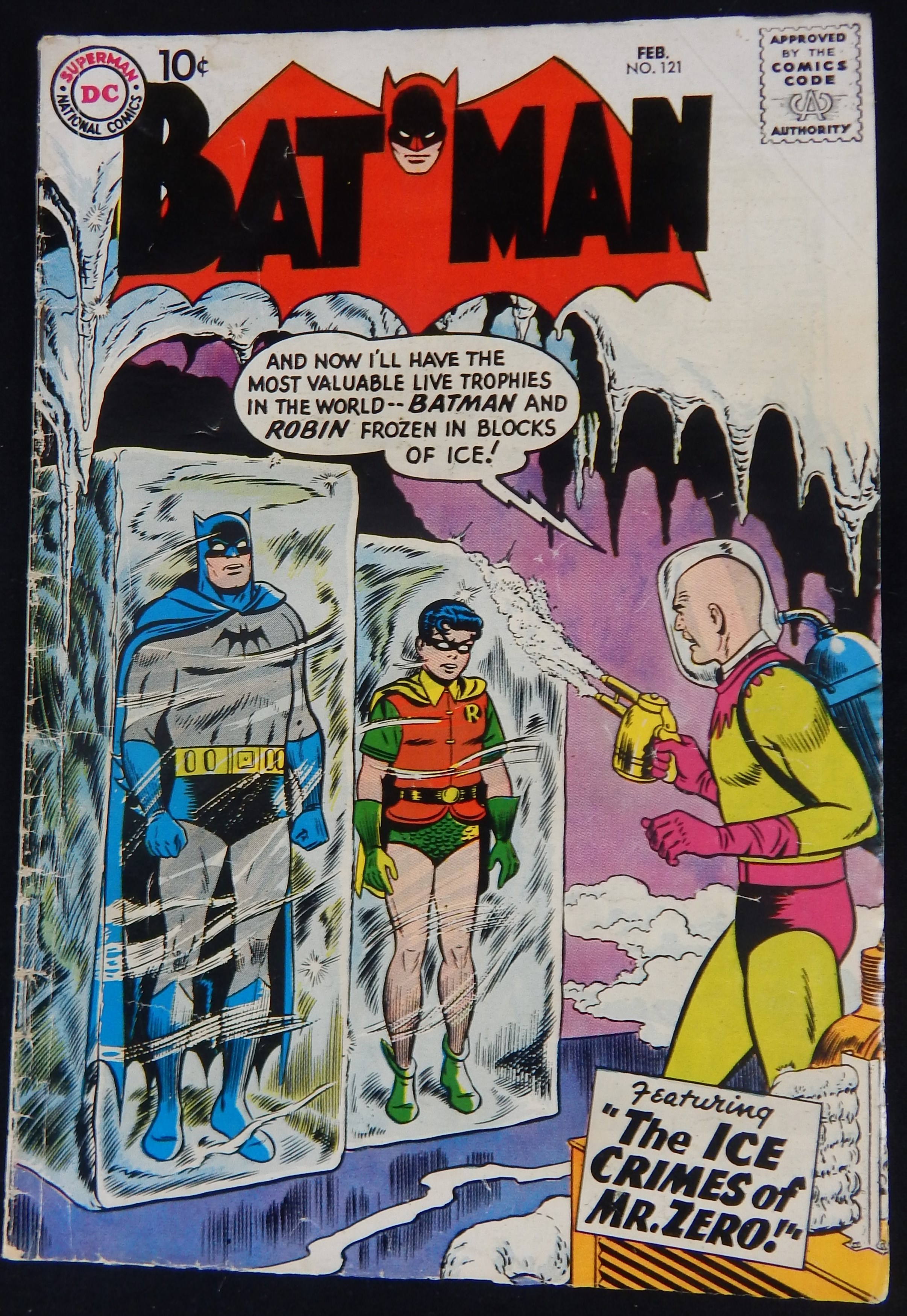 Comics - 1959 Batman #121 - 1st Appearance Mr. Freeze (Mr. Zero)