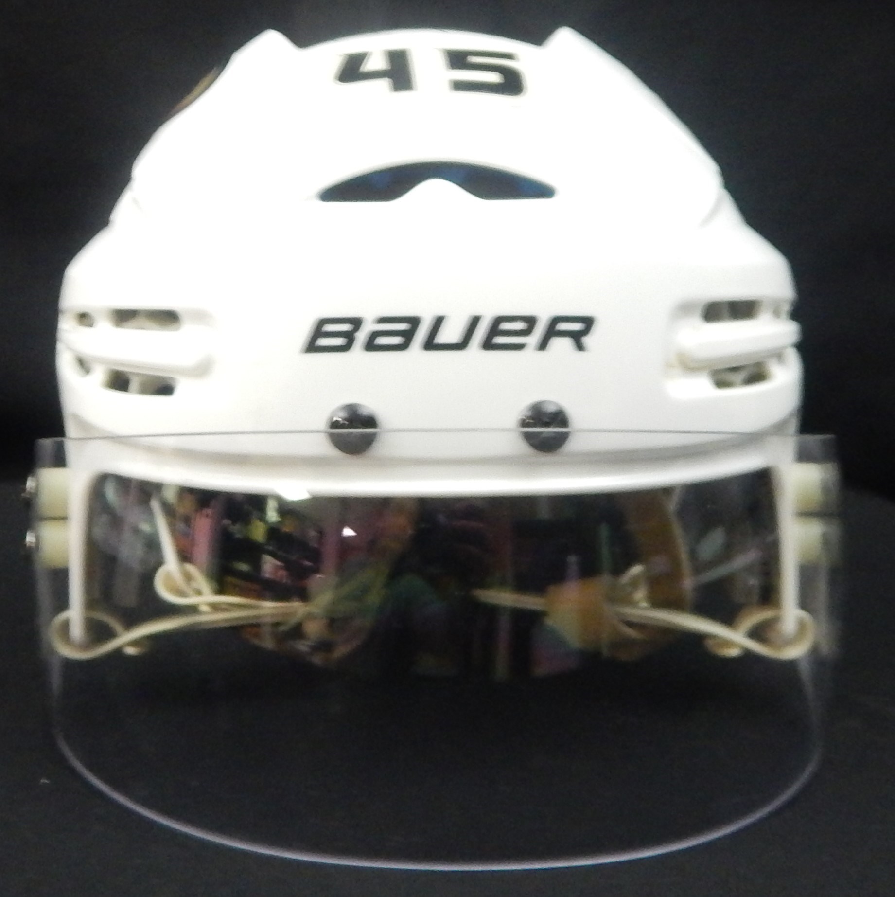 Game Used Hockey - Circa 2014/15 Anaheim Ducks' Sami Vatanen Game Used and Signed Helmet