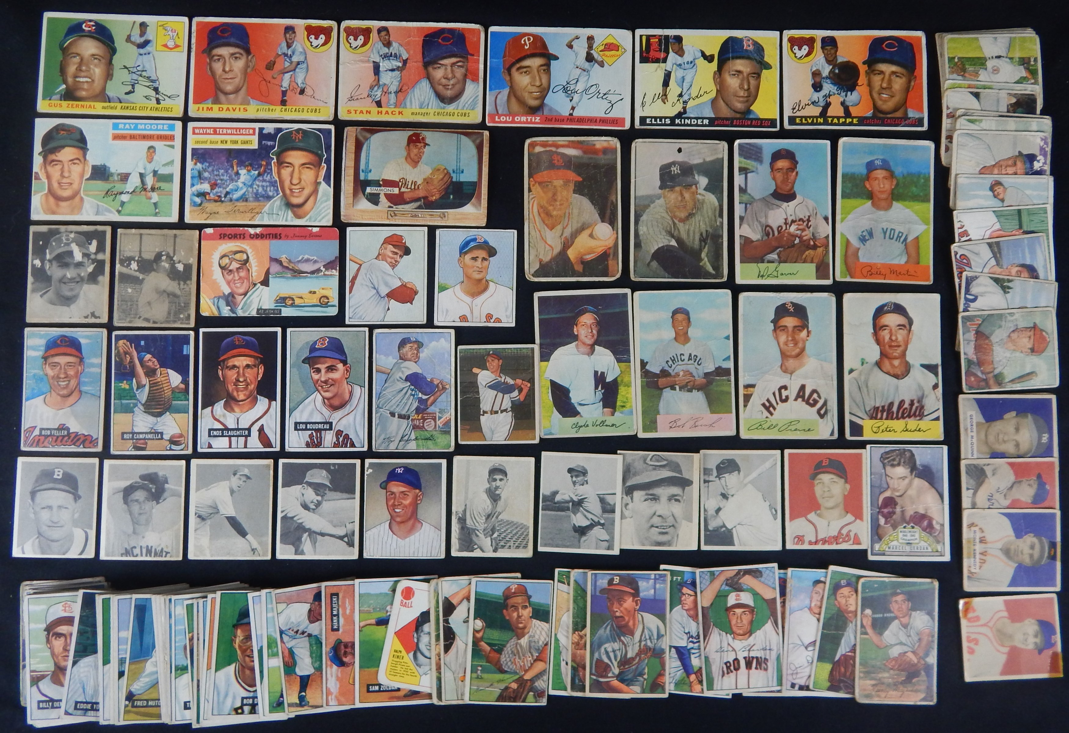 - 1948-54 Bowman Collection of 100 Cards with Stars