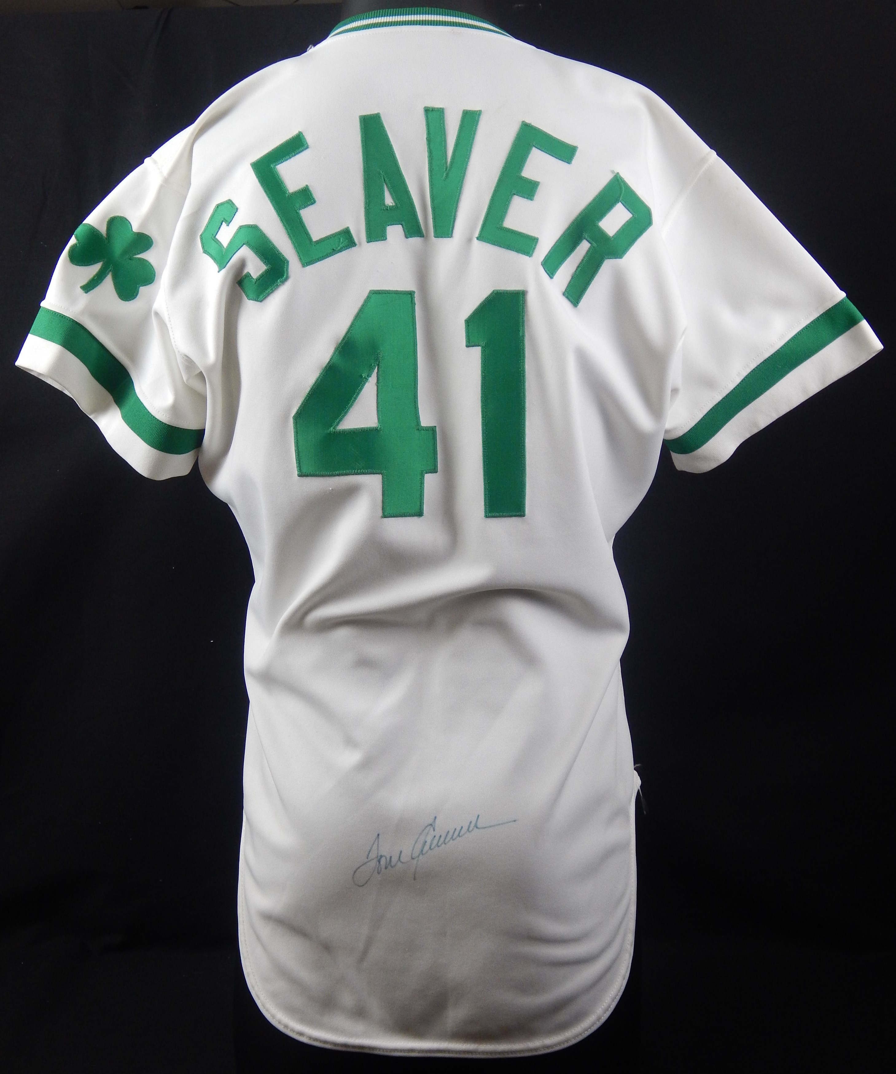 1980 Tom Seaver St. Patrick's Day Signed Replica Jersey