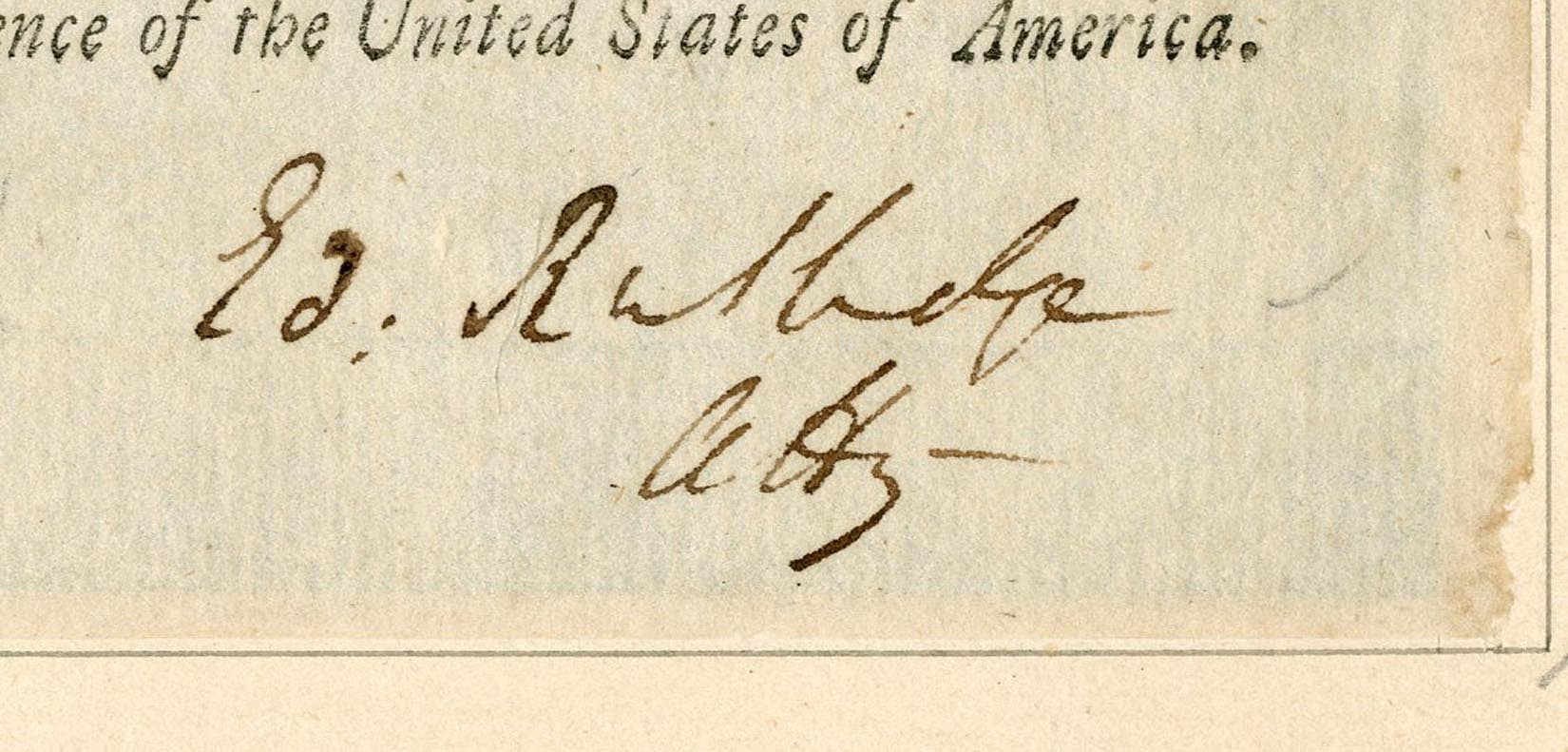 - 1788 Edward Rutledge Double-Signed Document - Youngest Declaration of Independence Signer