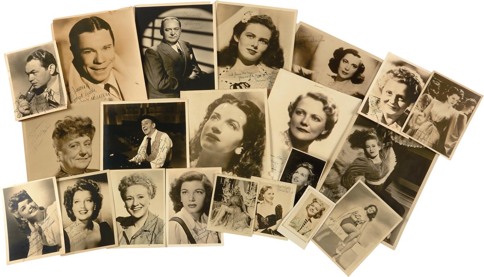 - 1940s-50s Hollywood Stars Signed Photograph Collection (30+)