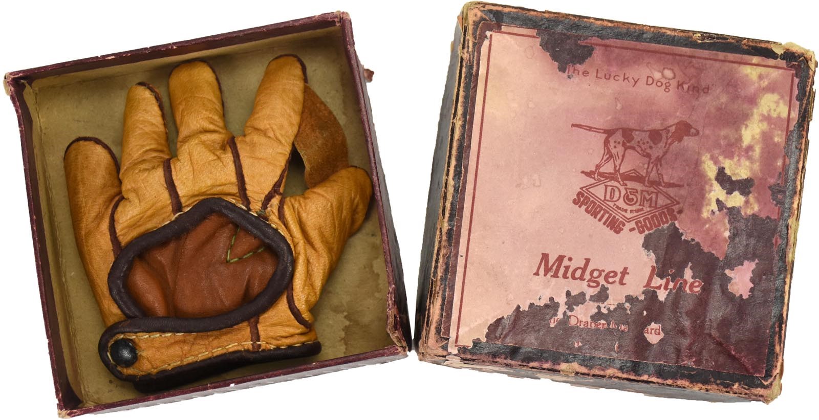 Best of the Best - 1930 "Midget Line" Draper & Maynard Salesman's Sample Baseball Glove in Box