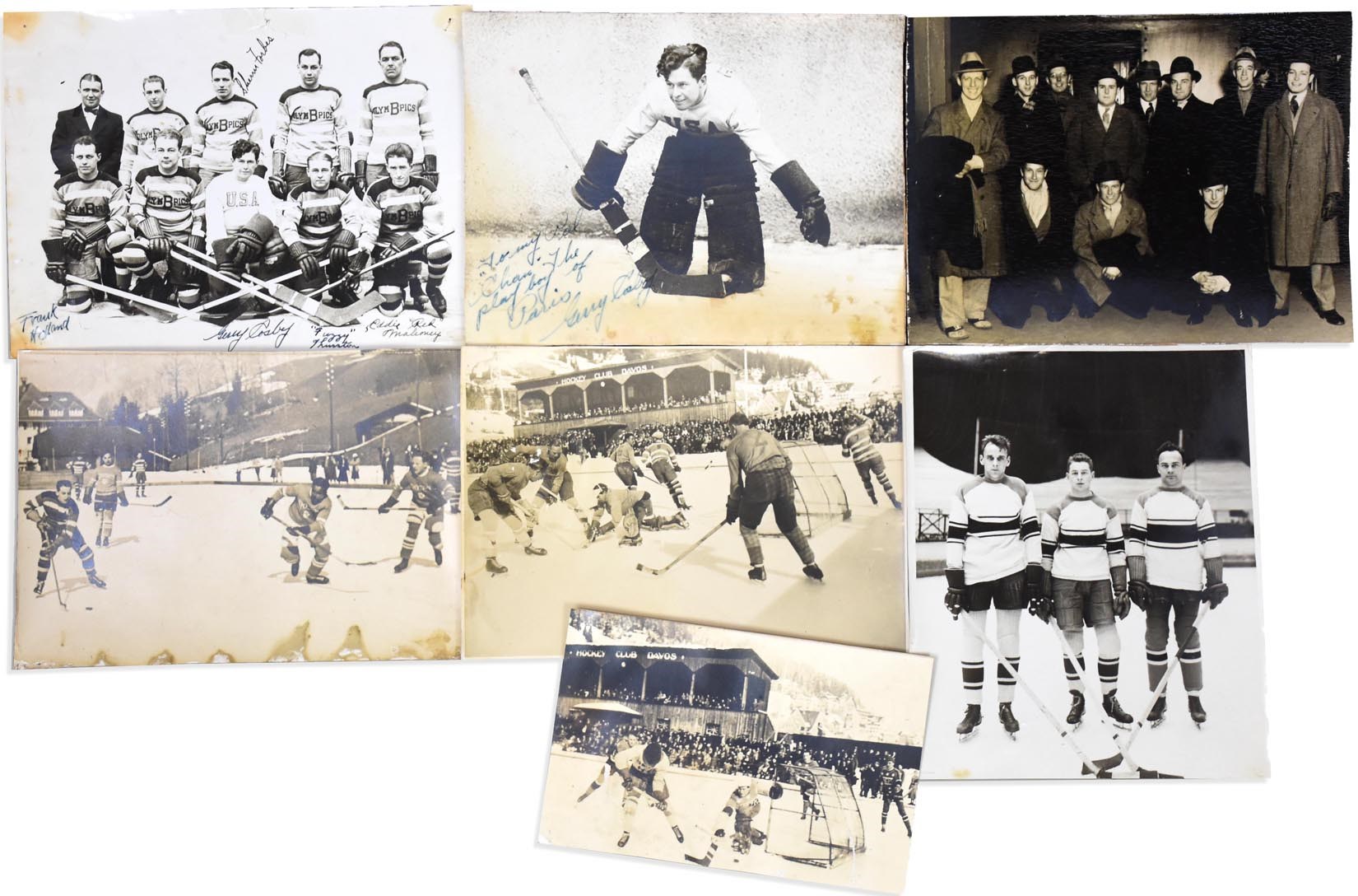 - 1933 USA World Ice Hockey Championship Signed Photos (24)