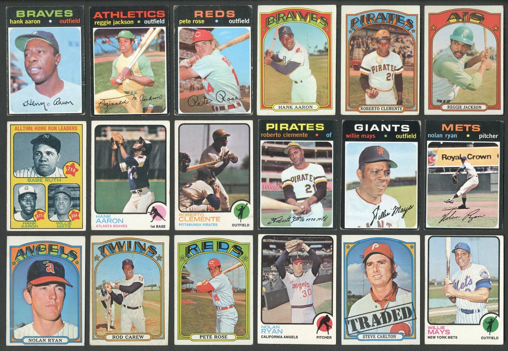 Baseball and Trading Cards - 1971-1973 Topps Complete Set Run (3)
