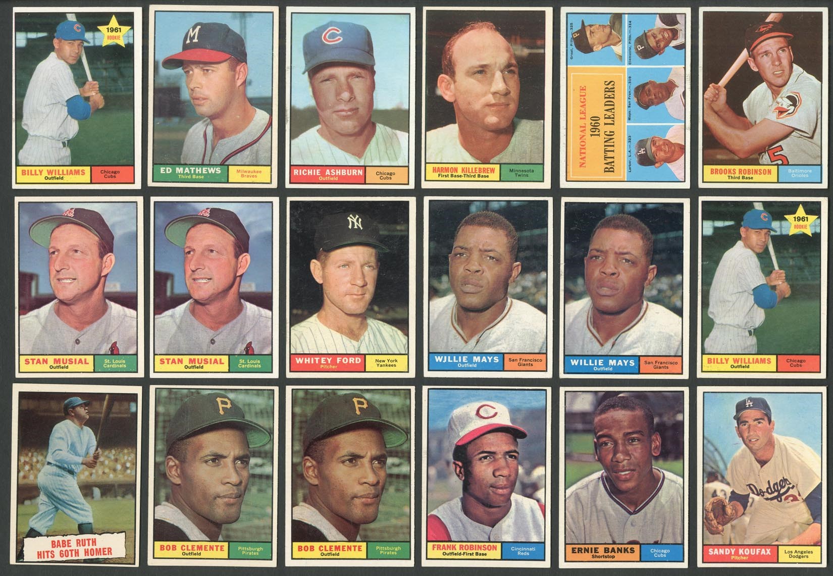Baseball and Trading Cards - 1961-1963 Topps HIGH GRADE Collection LOADED with Stars