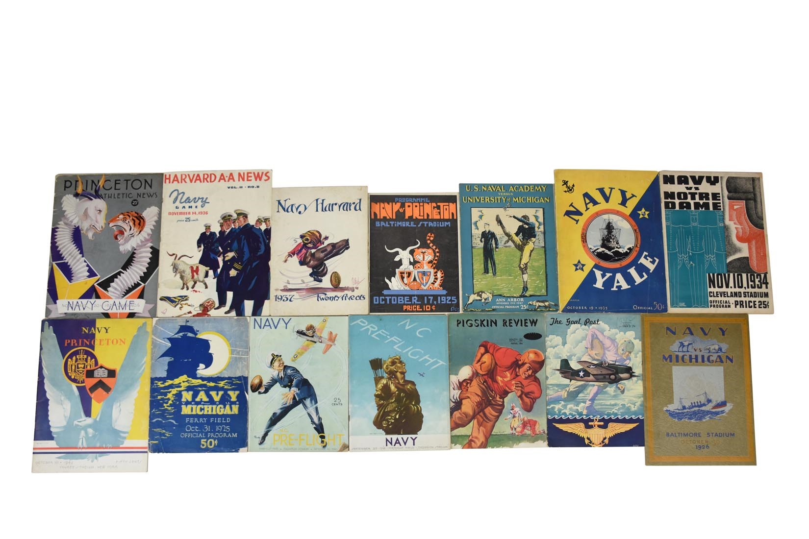 - 1920s-60s Navy Football Program Collection (55+)