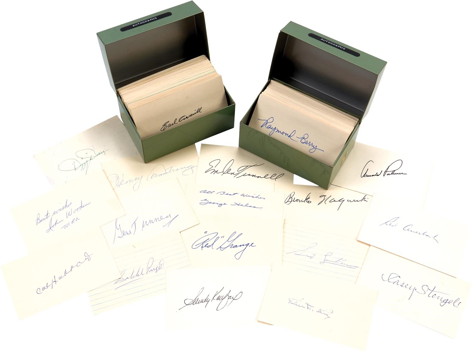 Baseball Autographs - Massive Multi-Sport Signed Index Card Collection w/Big Names & Rarities (385+)