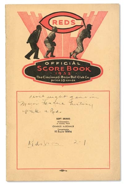 Baseball Publications - 1935 First Major League Baseball Night Game Program