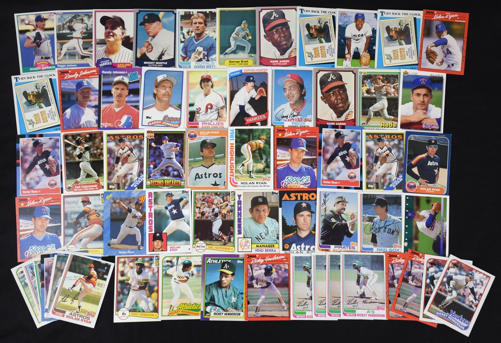 - 1960s-1980s Multi-Sport Lot of Cards with Stars