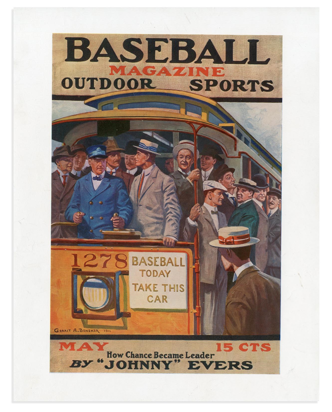 May 1911 Baseball Magazine Proof Cover