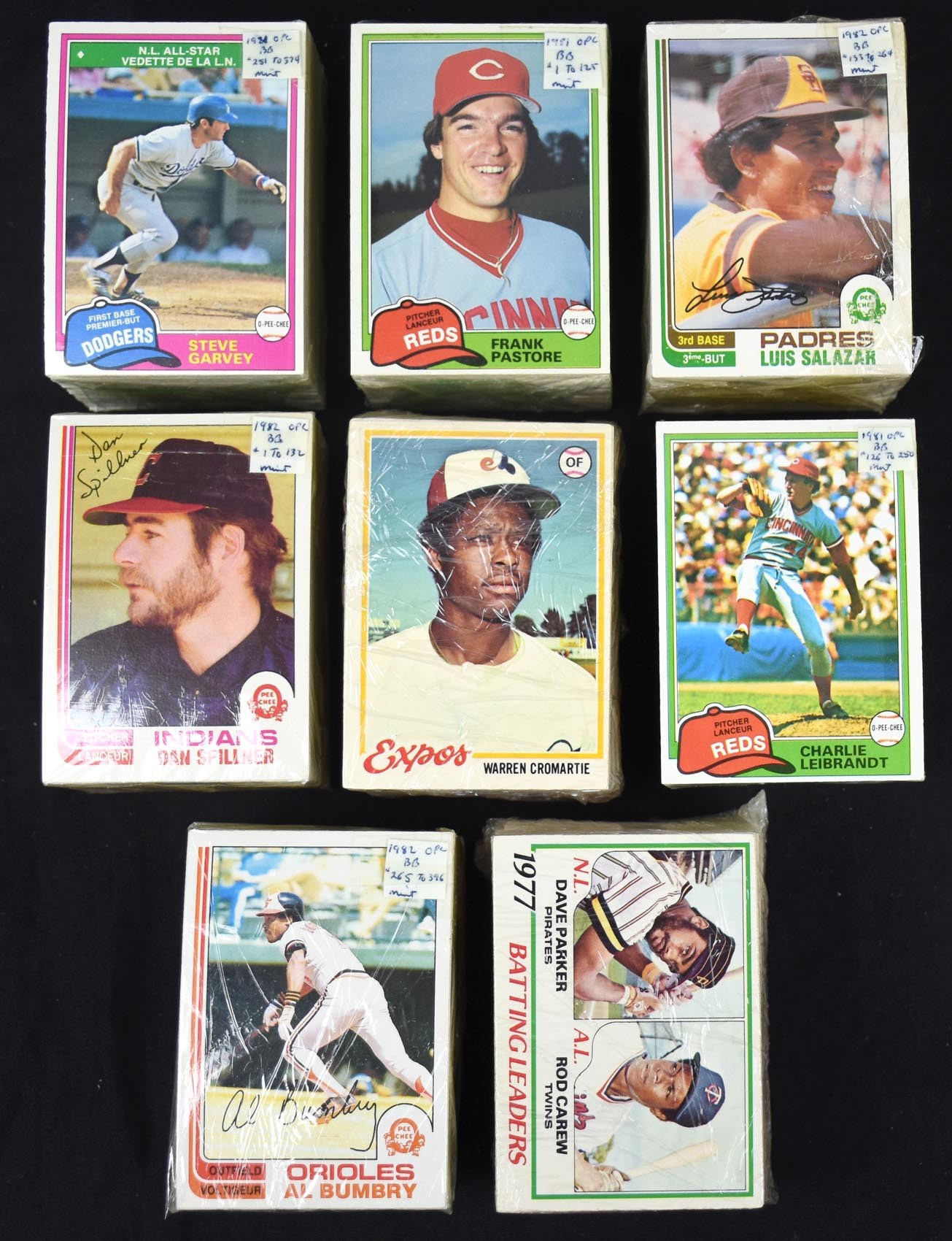 Baseball and Trading Cards - 1978-1982 O-Pee-Chee HIGH GRADE Complete Set Trio