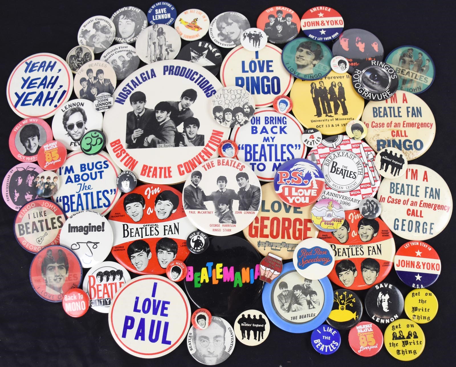 Rock 'N' Roll - 1960s-80s Beatles Pins (75)