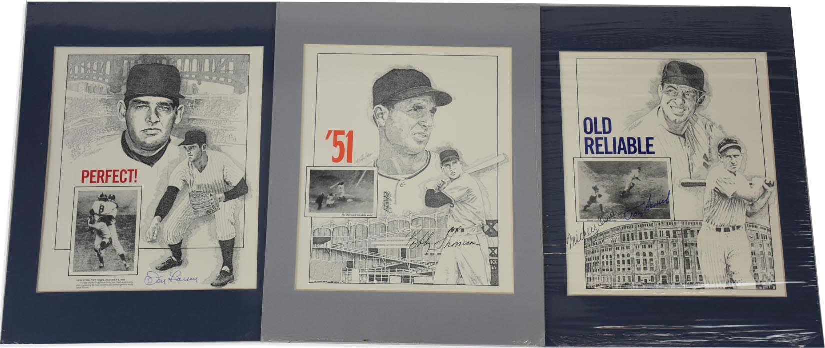 Baseball Autographs - Great Moments in Baseball Signed Prints (45)