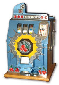 Slot Machines - Mills Bursting Cherry Twenty-Five Cent Slot Machine