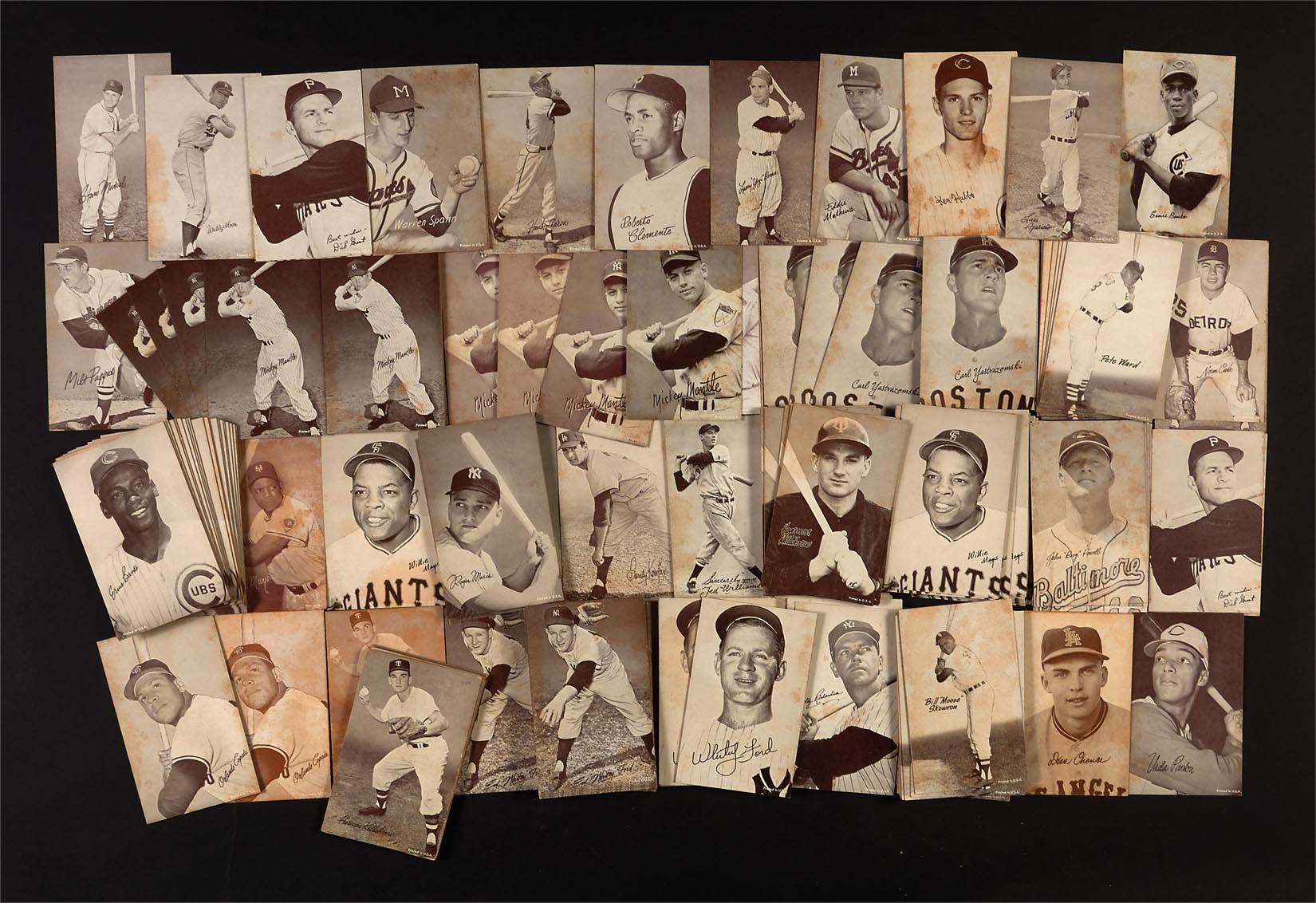 - 1947-66 Exhibit Hoard of 2,000+ Cards with HOFers and Rarities!