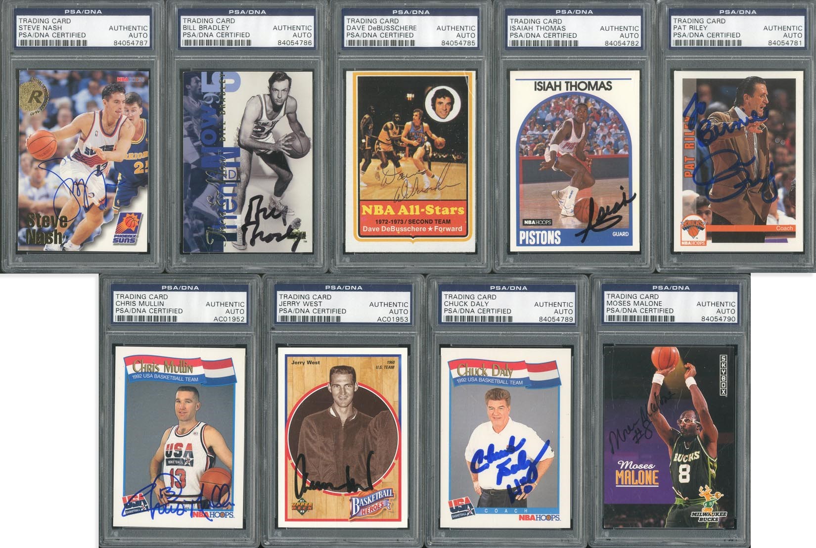 1980s-90s NBA Signed Trading Card Collection with Hall of Famers (365+)