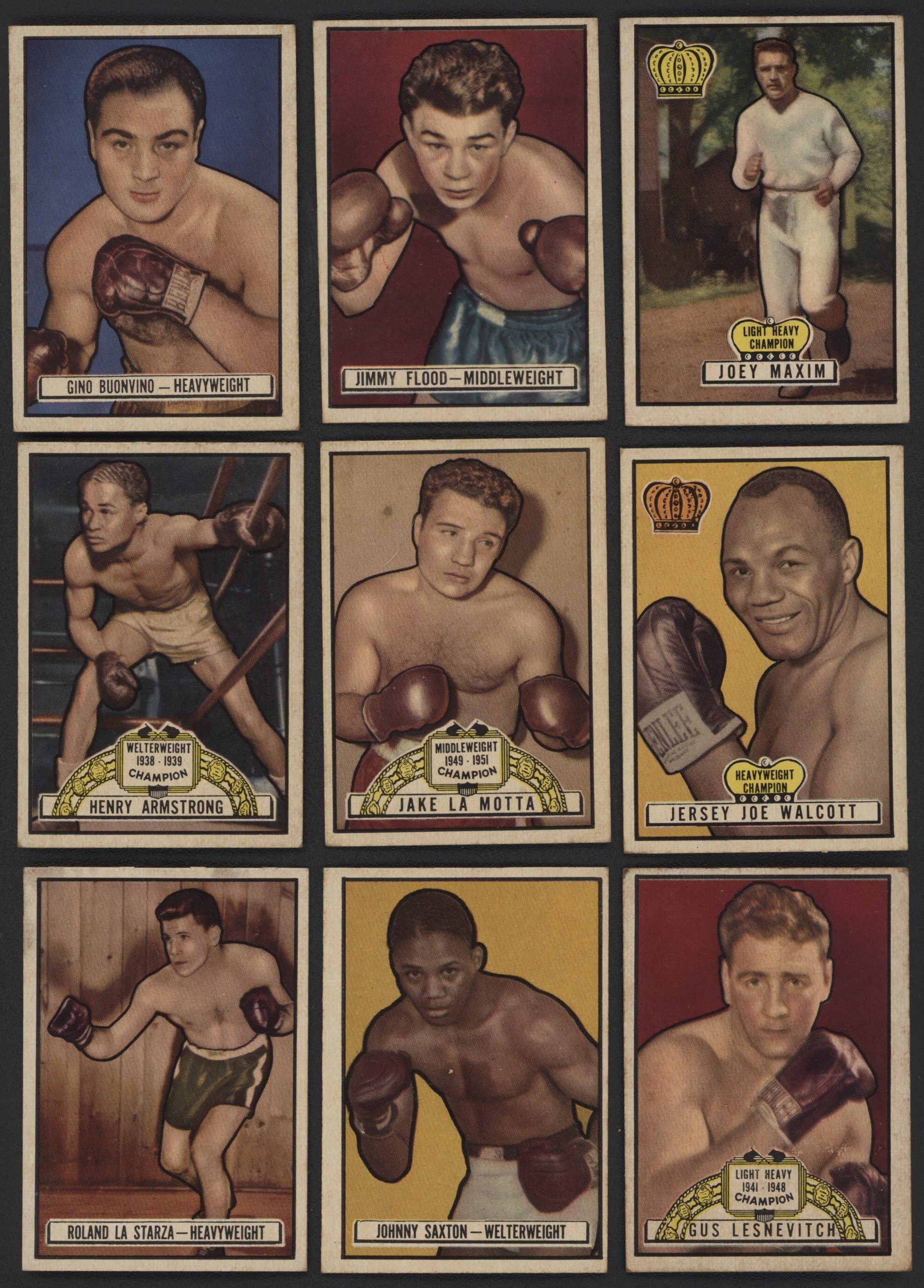 Boxing Cards - 1951 Topps Ringside Boxing Near Set of (86/96)
