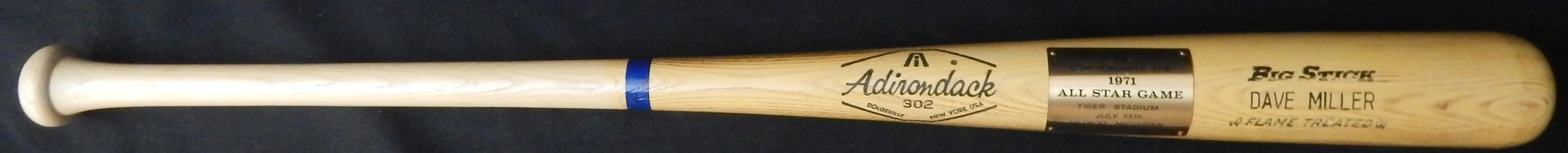 Baseball Memorabilia - 1971 All-Star Game Presentational Bat