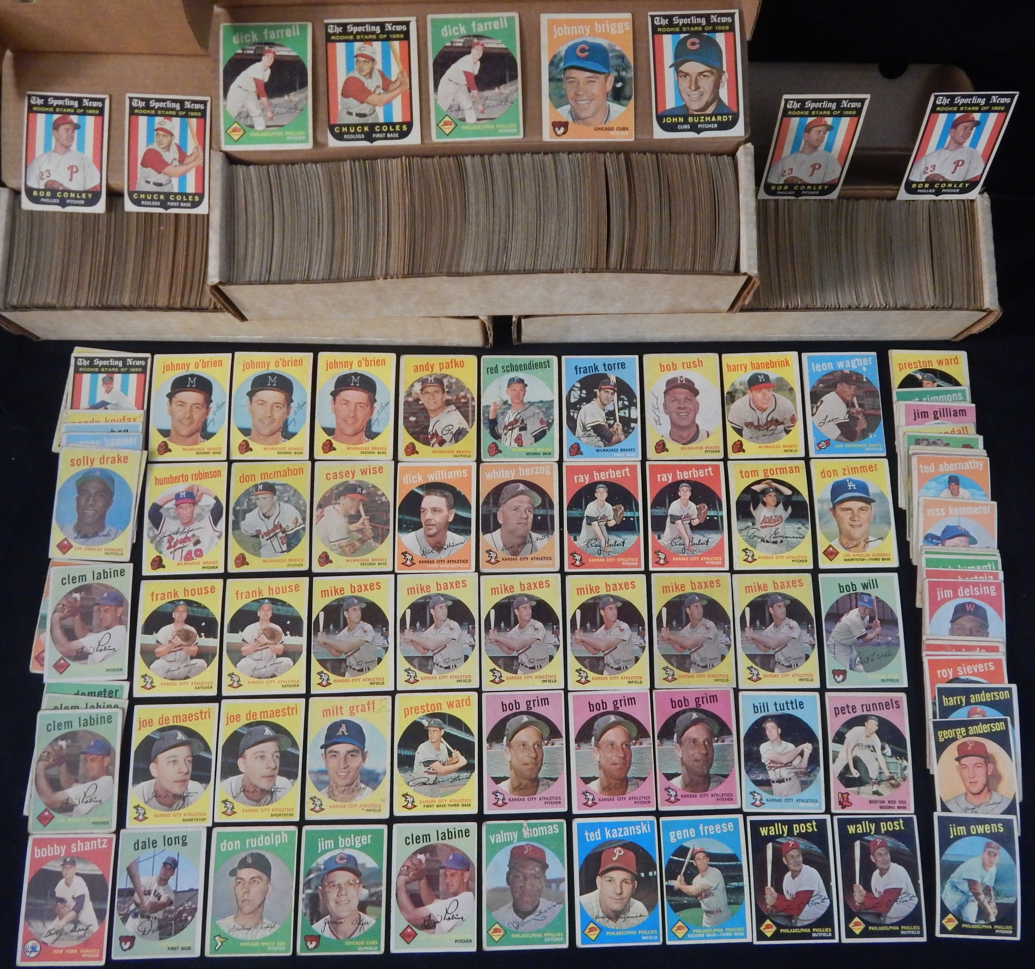 - 1959 Topps Collection of (4,500+) Cards