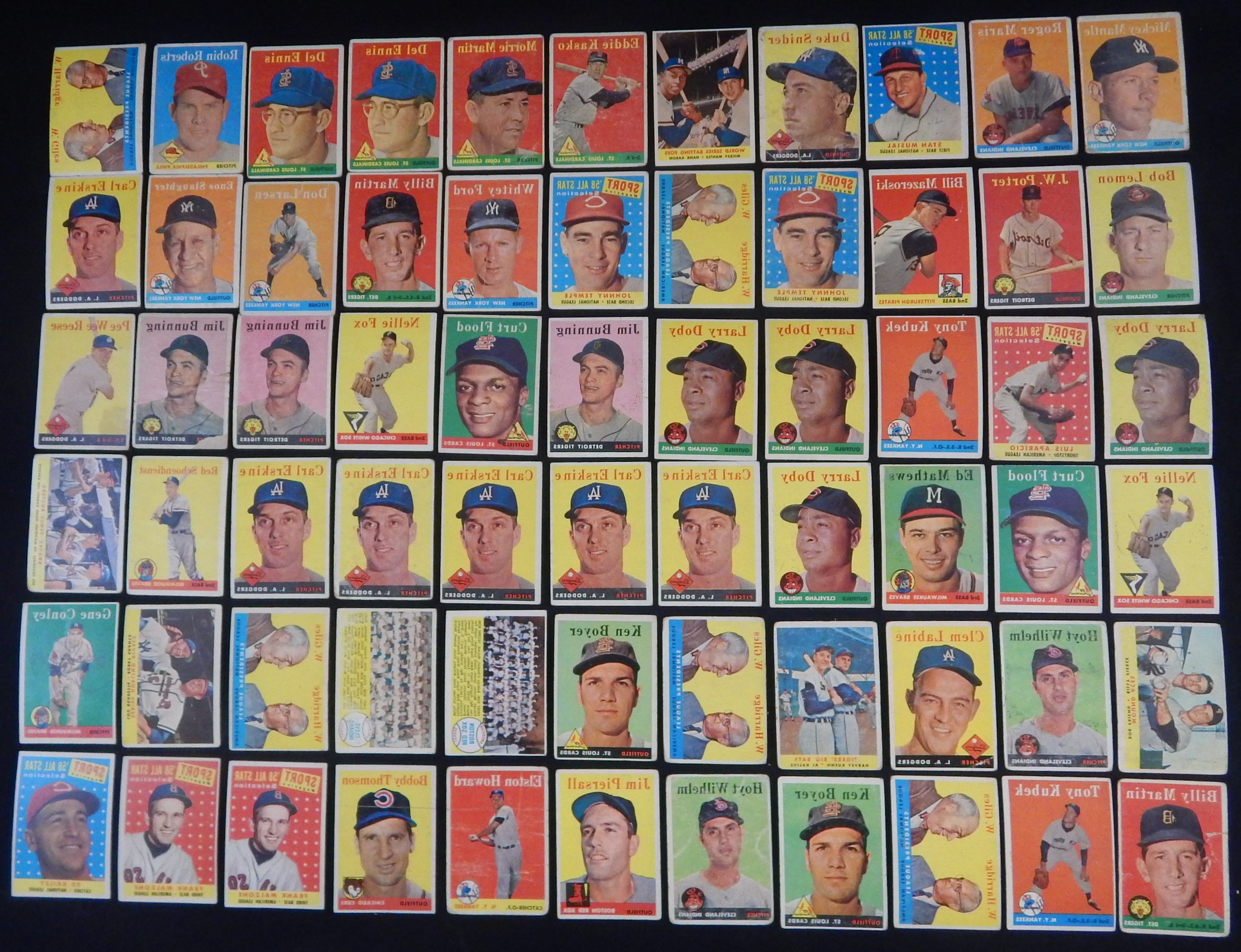 1958 Topps Collection of 2,000+ Cards with Mantle and Maris