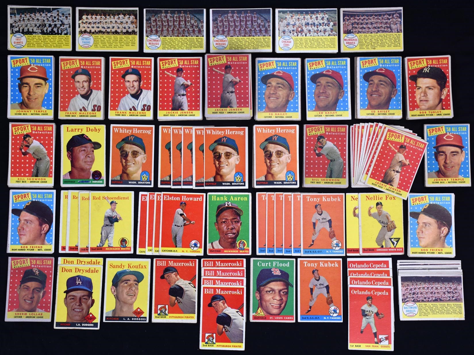 - 1958 Topps Large Lot of 10,000+ Cards