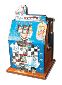 Slot Machines - Watling Castle Front Five-Cent Slot Machine