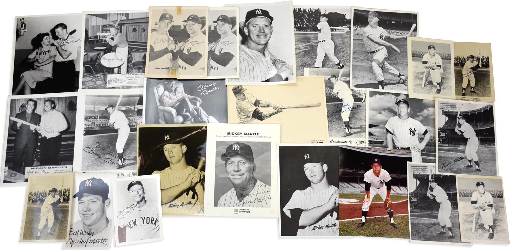 Mickey Mantle & Roger Maris - Bats 11 x 14 Unframed Matted Photo Collage  by Legends Never Die, Inc.