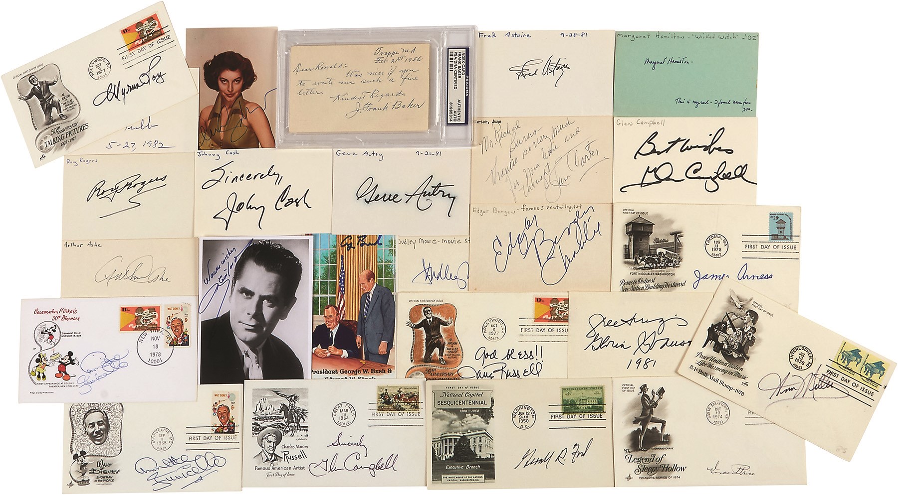 - Pop Culture Icons Autograph Collection w/Presidential (25+)