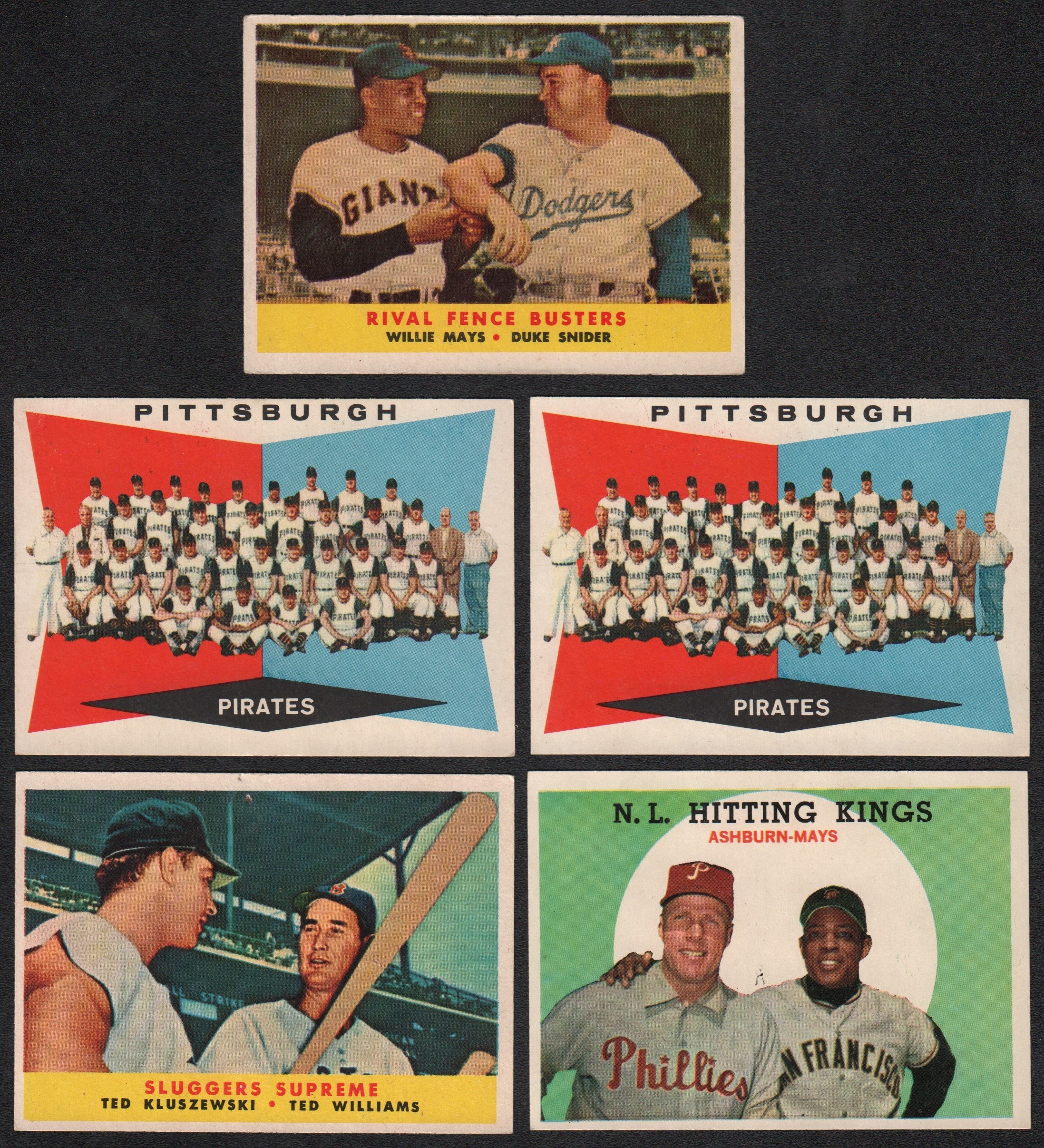 - 1958-60 Topps Collection with THREE Mantle's!