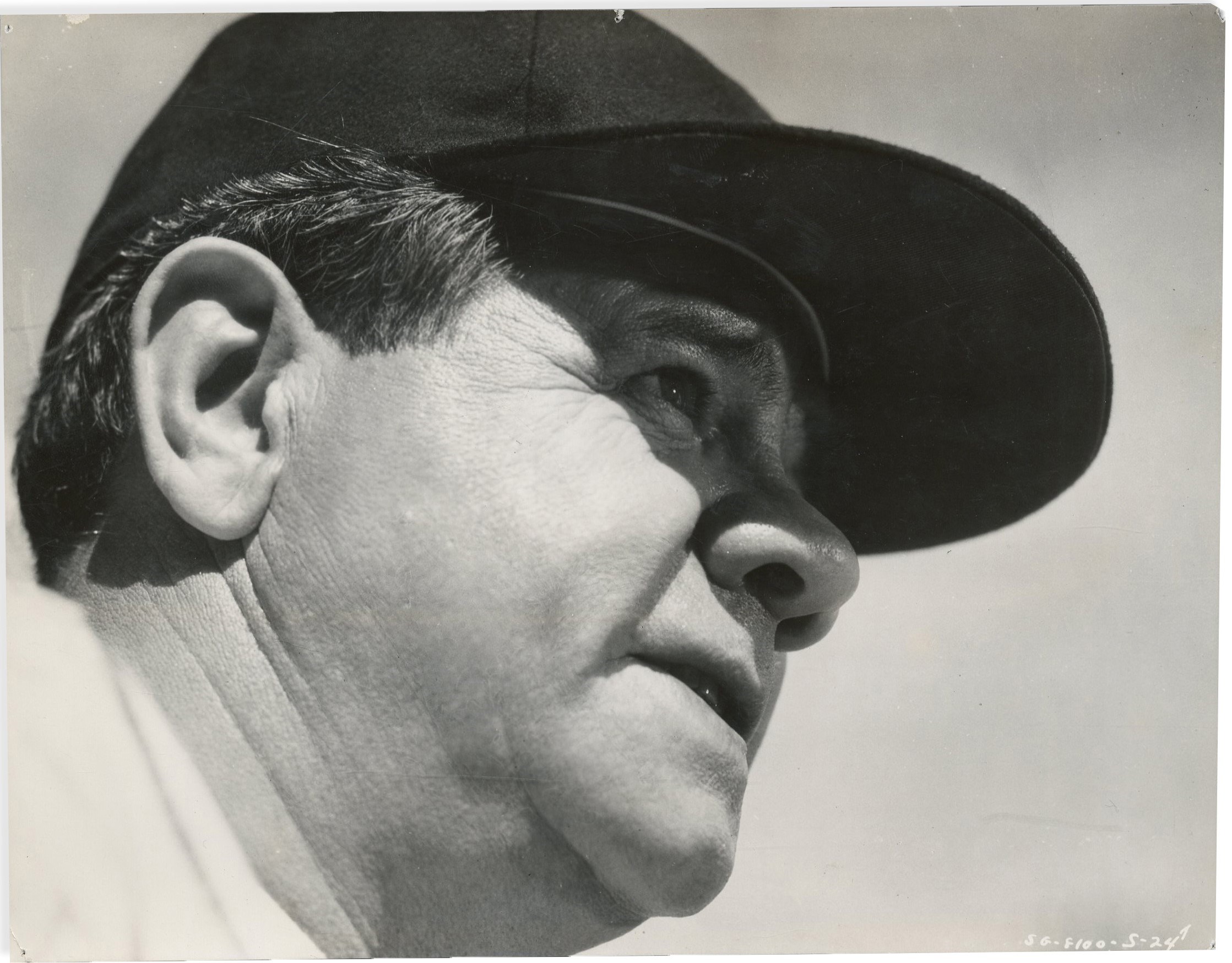 NY Yankees, Giants & Mets - Exceptional Babe Ruth Type I Photograph.