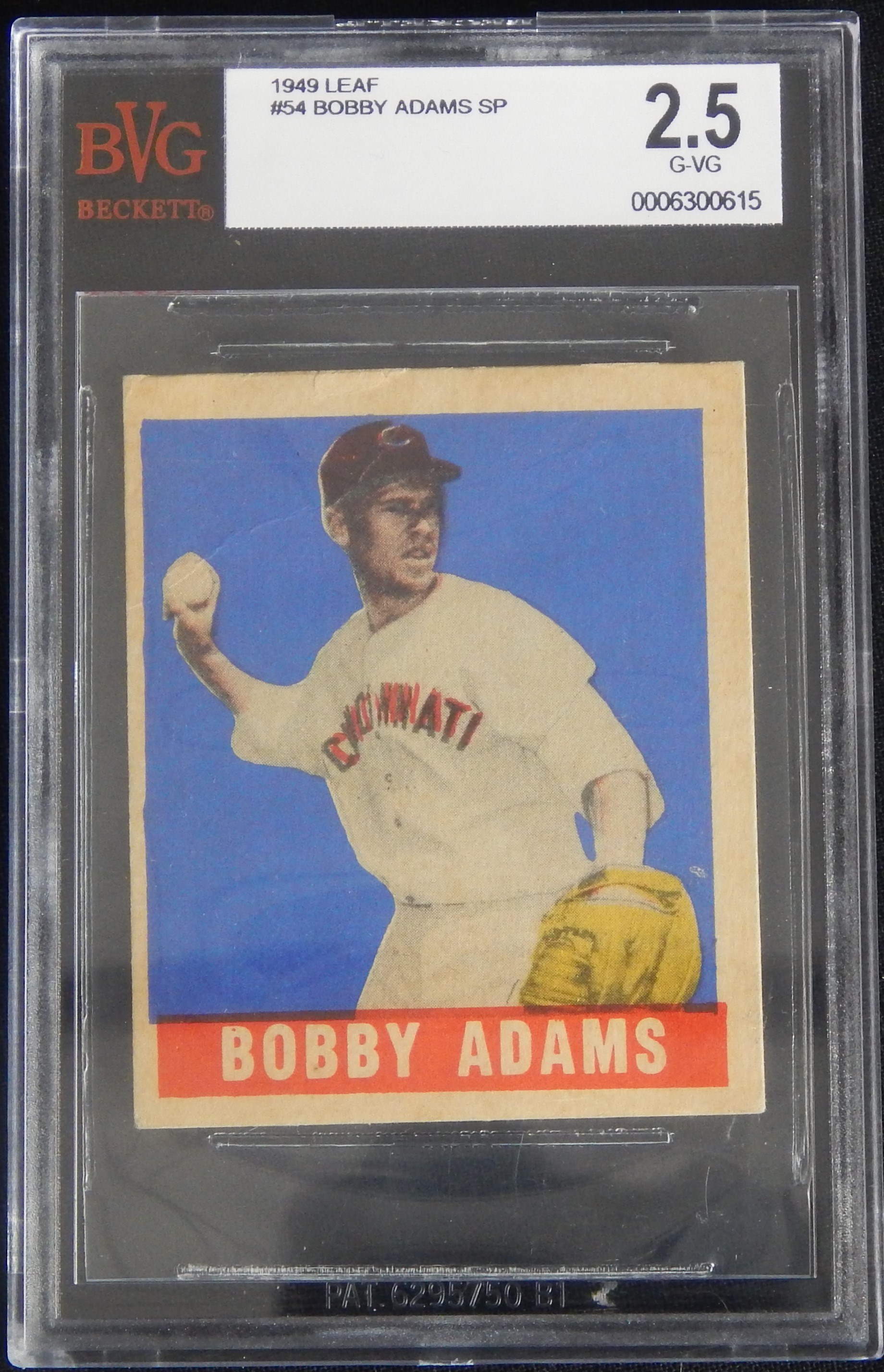 - 1948 Leaf #54 Bobby Adams SP - BVG 2.5
