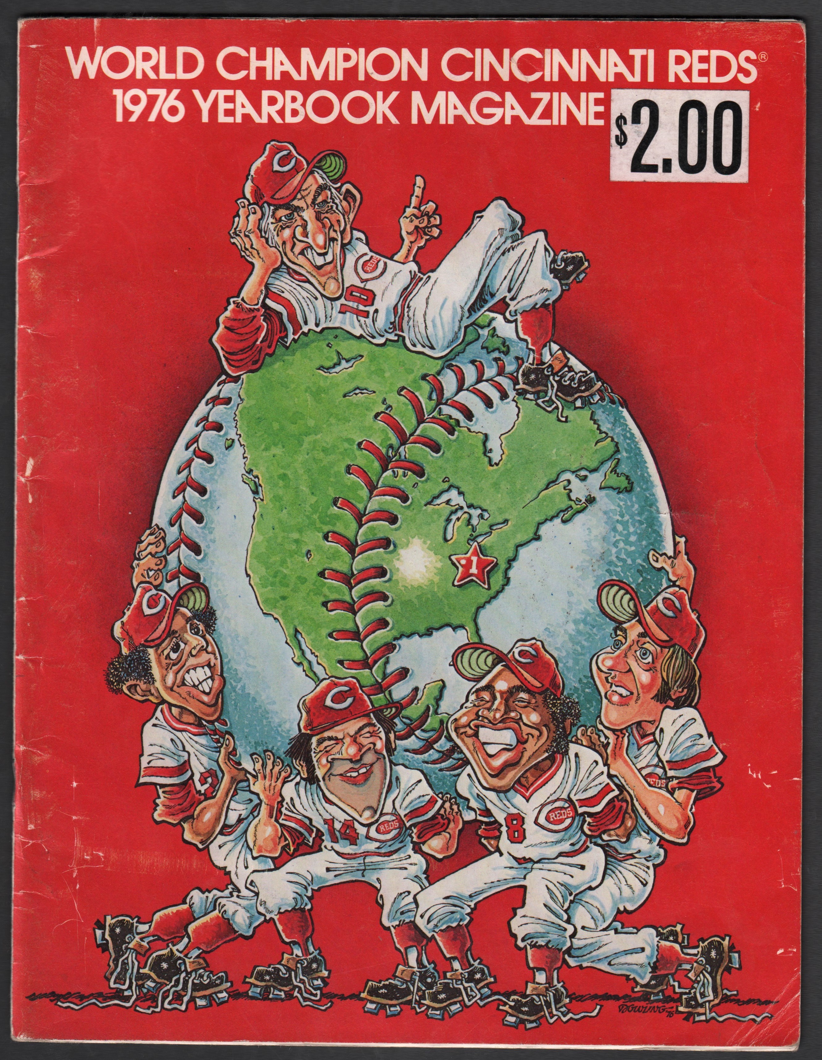 - 1976 World Champions Cincinnati Reds Team Signed Yearbook