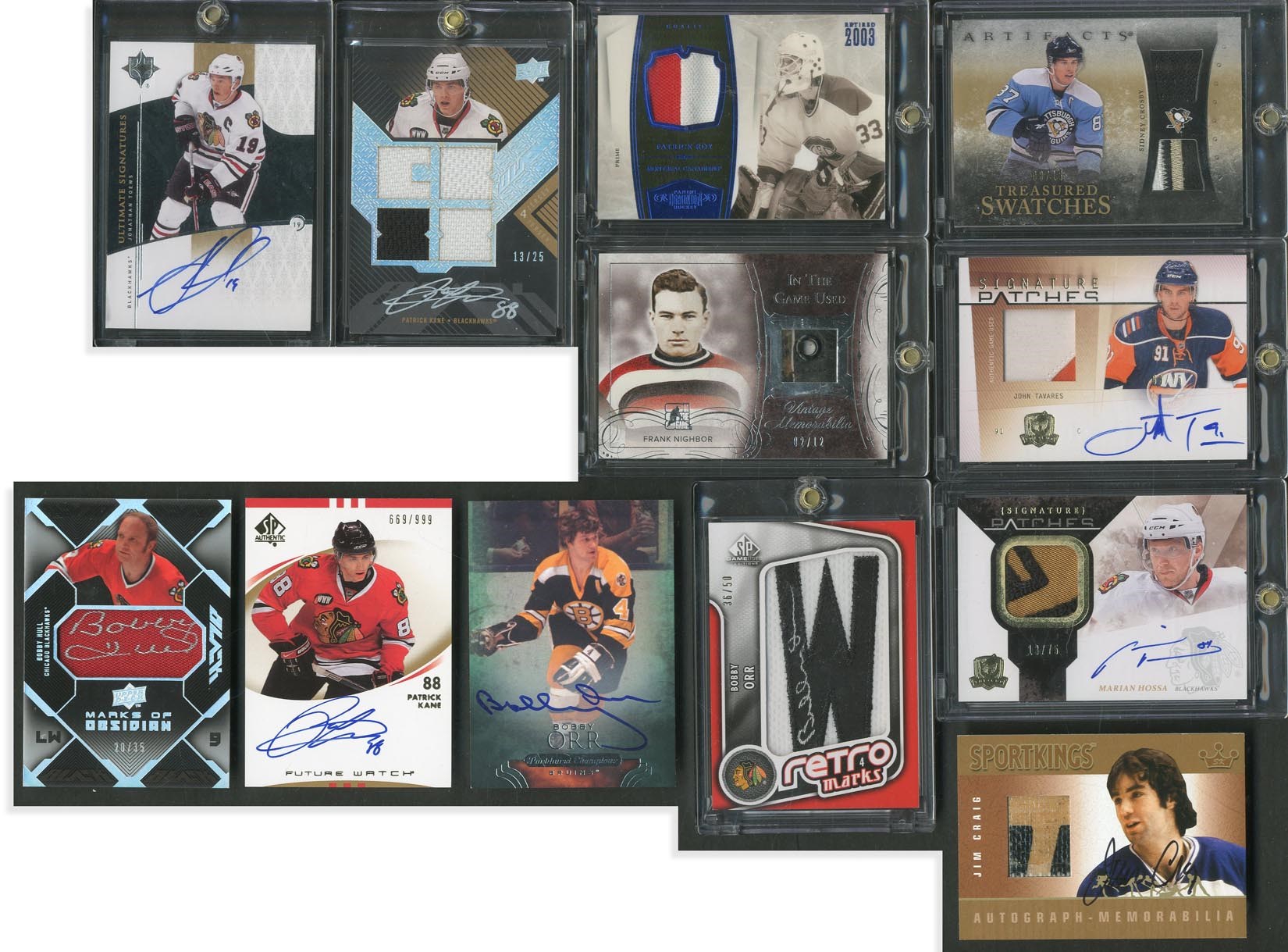 Hockey Cards - Hockey Modern Insert Autograph & Games Used Collection w/Big Names (65+)