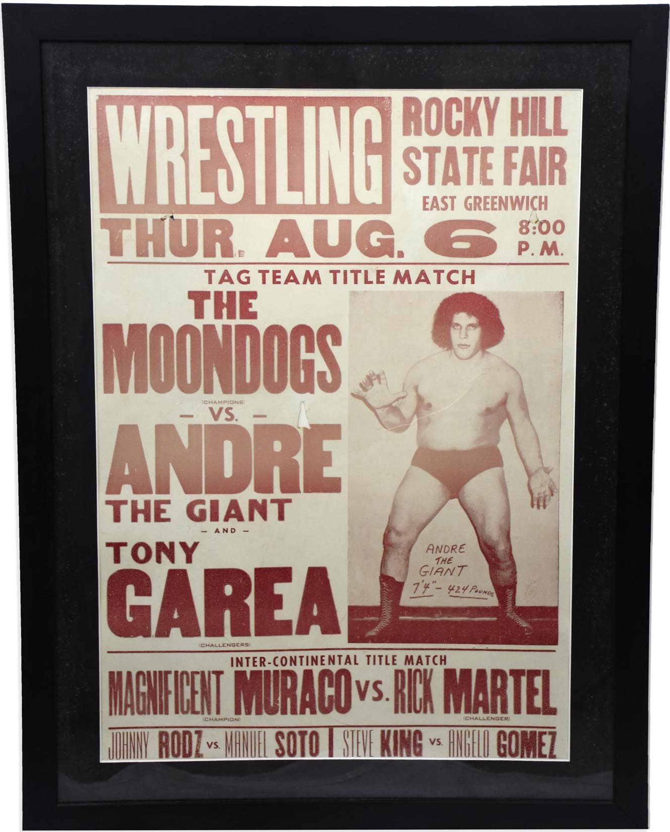 Olympics and All Sports - 1981 Andre The Giant Wrestling Poster