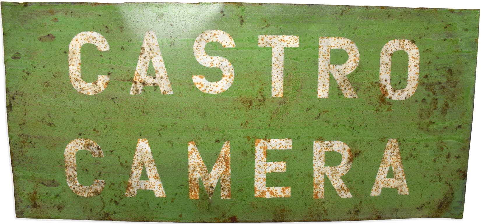 Rock And Pop Culture - 1960s "Castro Camera" Sign from Harvey Milk's Camera Store